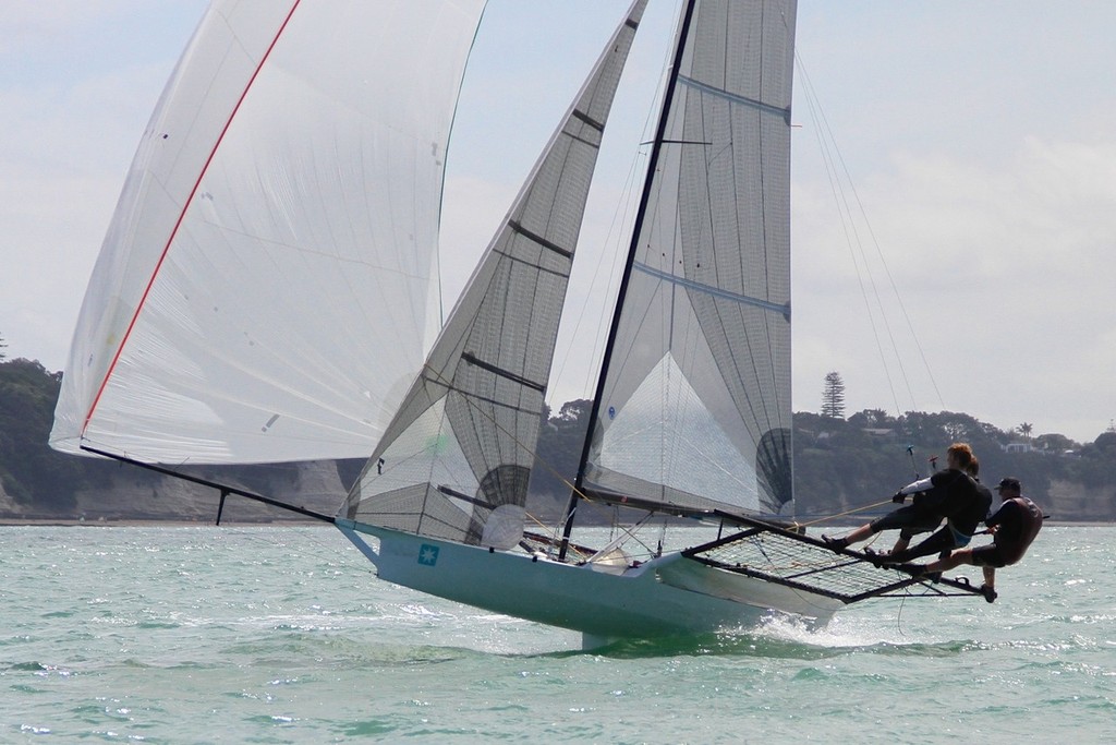 18ft Skiffs, Auckland January 13, 2013 © Richard Gladwell www.photosport.co.nz